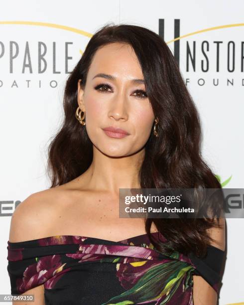 Actress Maggie Q attends the 8th Annual Unstoppable Foundation Gala at The Beverly Hilton Hotel on March 25, 2017 in Beverly Hills, California.