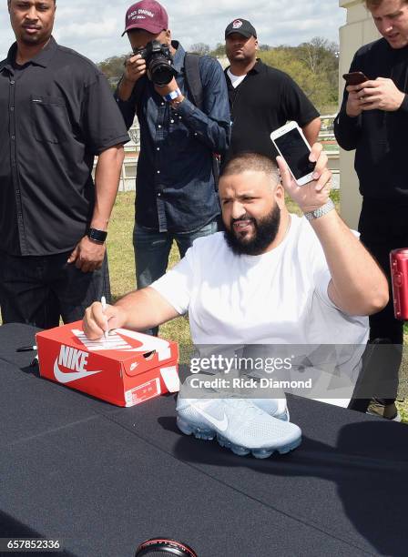 Champs Sports x DJ Khaled Game On Air Event In Atlanta at Maynard H. Jackson High School on March 25, 2017 in Atlanta, Georgia.