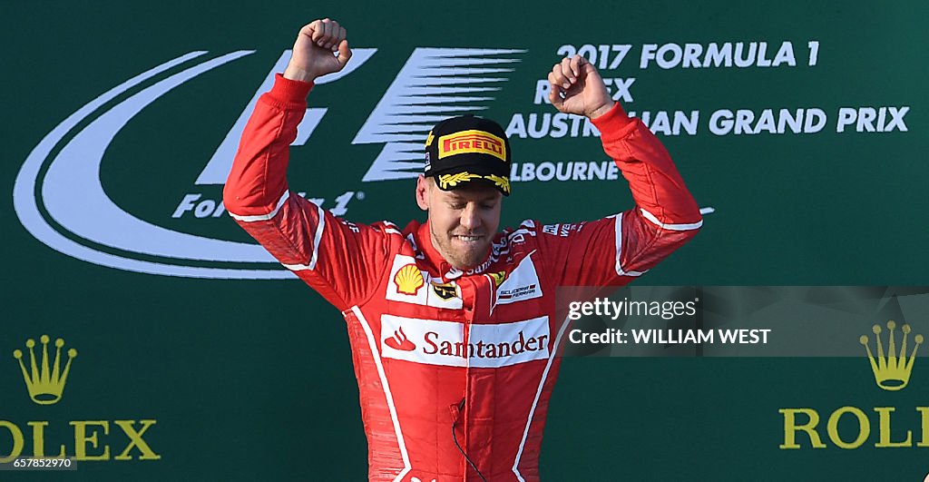 AUTO-AUS-PRIX-F1-PODIUM