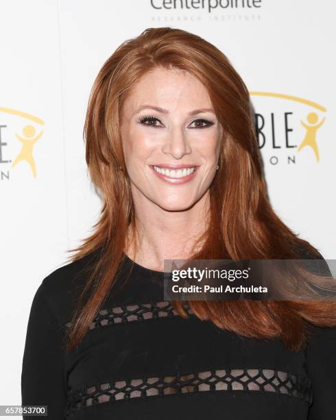 Fashion Model / Actress Angie Everhart attends the 8th Annual Unstoppable Foundation Gala at The Beverly Hilton Hotel on March 25, 2017 in Beverly...