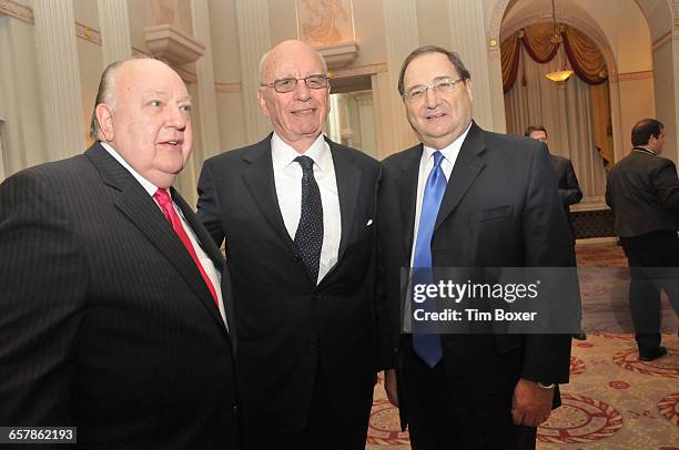 Roger Ailes , chair/CEO of Fox News; News Corporation chief Rupert Murdoch; and Abraham Foxman, at the time national director of the Anti-Defamation...
