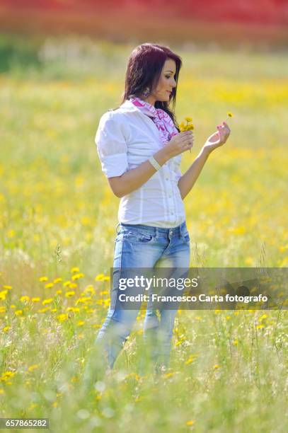 springtime - caucasian giovane stock pictures, royalty-free photos & images