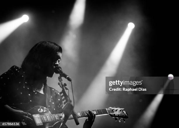 Rommy Madley Croft from The XX performs at Lollapalooza Brazil day 1 at Autodromo de Interlagos on March 25, 2017 in Sao Paulo, Brazil.