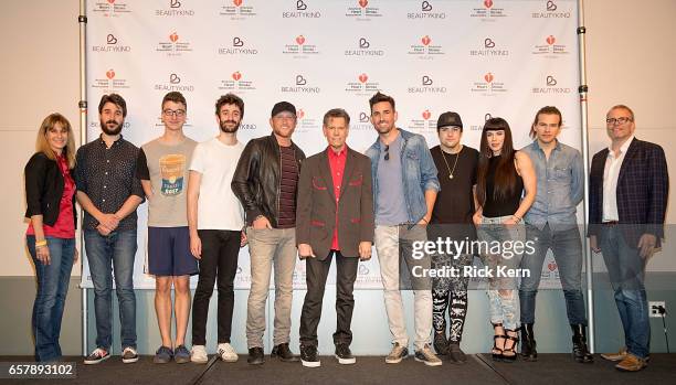 Midge LaPorte Epstein, EVP, SouthWest Affiliate at American Heart Association, Adam Met, Ryan Met, and Jack Met of AJR, Cole Swindell, Randy Travis,...