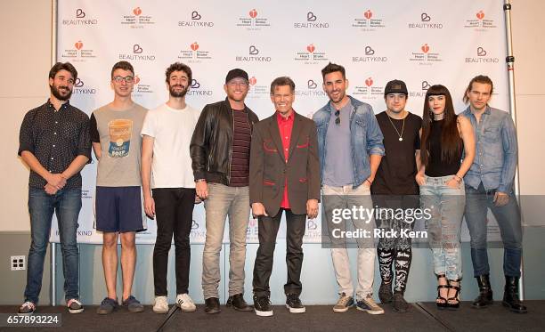 Adam Met, Ryan Met, and Jack Met of AJR, Cole Swindell, Randy Travis, Jake Owen, Neil Perry, Kimberly Perry, and Reid Perry of The Band Perry attend...