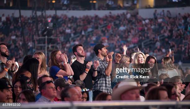 Guests attend BeautyKind Unites: Concert for Causes at AT&T Stadium on March 25, 2017 in Arlington, Texas.