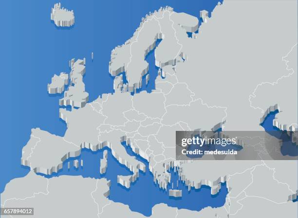 europe - strait lines stock illustrations
