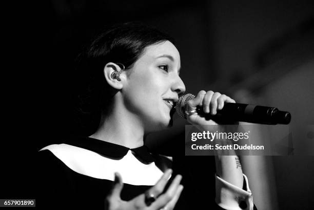 Singer Jain performs onstage during the Pandora SXSW showcase on March 15, 2017 in Austin, Texas.