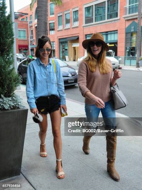 Ashley Greene and Cara Santana are seen on March 25, 2017 in Los Angeles, California.