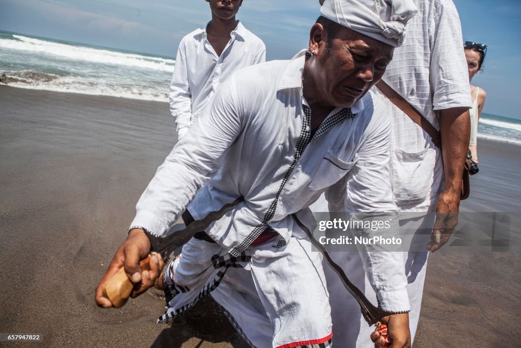 Melasti Ceremony in Indonesia