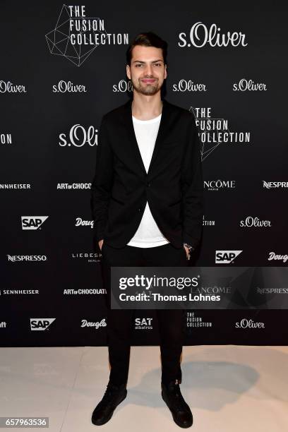 Jimi Blue Ochsenknecht attends the s.Oliver THE FUSION COLLECTION Fashion Show at Festhalle on March 25, 2017 in Frankfurt am Main, Germany.