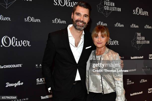 Managing Director Sales Mathias Eckert and Managing Director Product & Marketing Susanne Schwenger attend the s.Oliver THE FUSION COLLECTION Fashion...