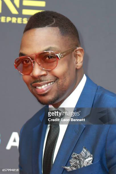 Music artist Kenny Lewis attends the 32nd annual Stellar Gospel Music Awards at the Orleans Arena on March 25, 2017 in Las Vegas, Nevada.