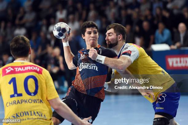 Diego Simonet of Montpellier during the Champions League match between Montpellier and Kielce on March 26, 2017 in Montpellier, France.