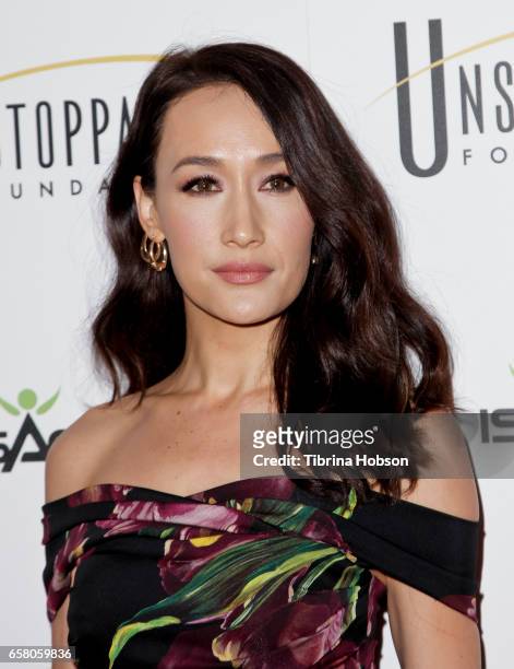 Maggie Q attends the 8th annual Unstoppable Foundation Gala at The Beverly Hilton Hotel on March 25, 2017 in Beverly Hills, California.