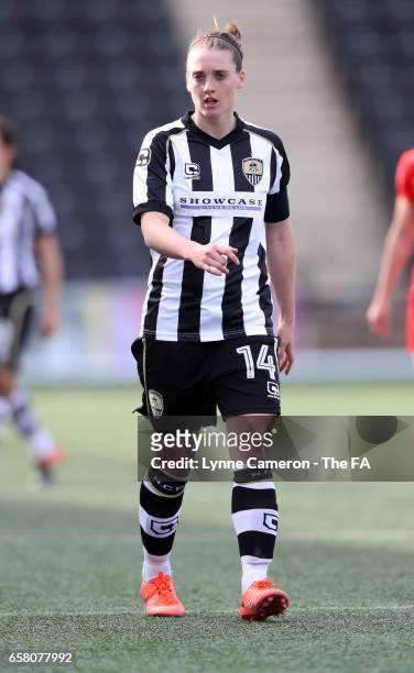 Jade Moore of Notts County Ladies during the SSE FA Women's Cup Sixth Round match at Select Security Stadium on March 26, 2017 in Widnes, England.