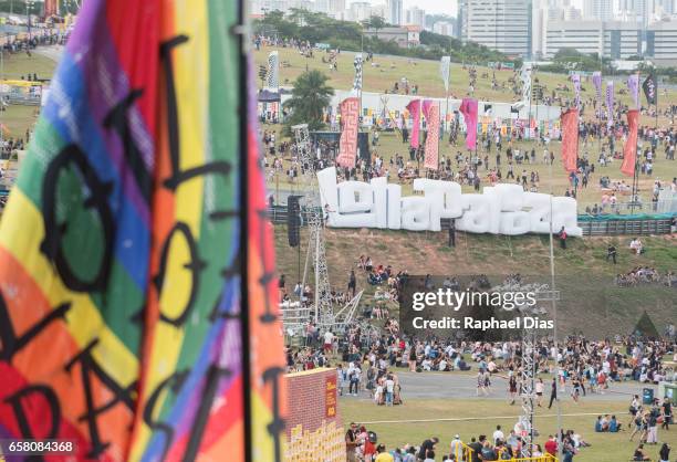 General atmosphere at Lollapalooza Brazil day 2 at Autodromo de Interlagos on March 26, 2017 in Sao Paulo, Brazil.