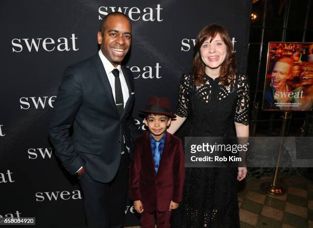 Daniel Breaker and Kate Whoriskey attend "Sweat" Broadway Opening Night at Studio 54 on March 26, 2017 in New York City.