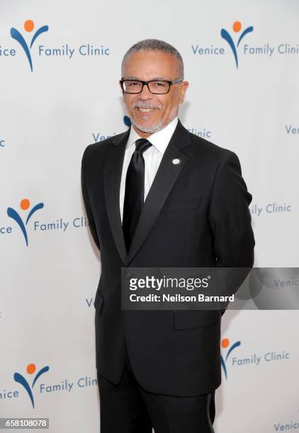 President and CEO of Charles R. Drew University of Medicine and Science, David Carlisle at the Venice Family Clinic Silver Circle Gala 2017 honoring...
