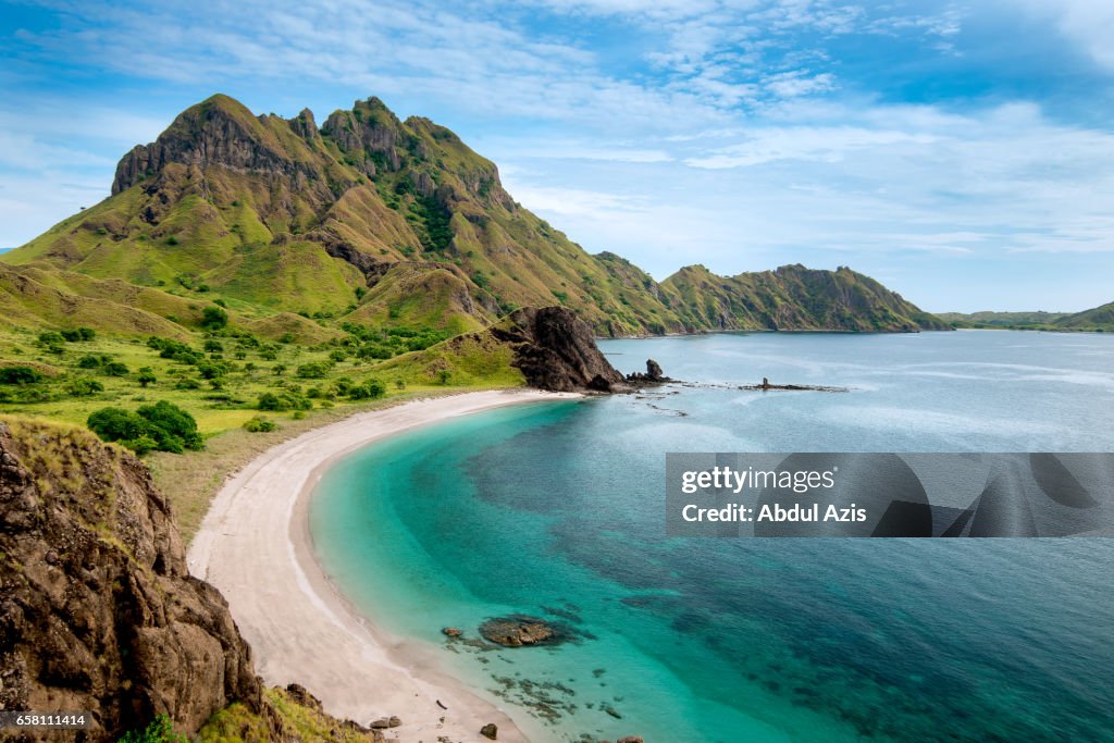 Padar Island - The icon of Komodo National Park - Labuan Bajo in Flores Island- East Nusa Tenggara - Indonesia