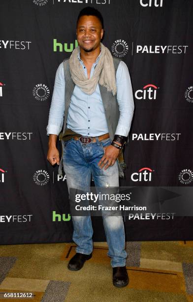 Actor Cuba Gooding Jr.attends The Paley Center For Media's 34th Annual PaleyFest Los Angeles "American Horror Story "Roanoke" screening and panel at...