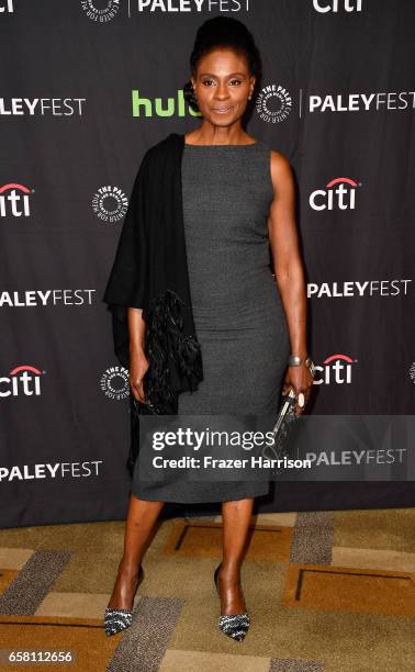 Actress Adina Porter attends The Paley Center For Media's 34th Annual PaleyFest Los Angeles "American Horror Story "Roanoke" screening and panel at...