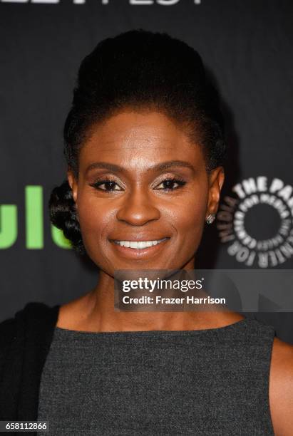 Actress Adina Porter attends The Paley Center For Media's 34th Annual PaleyFest Los Angeles "American Horror Story "Roanoke" screening and panel at...