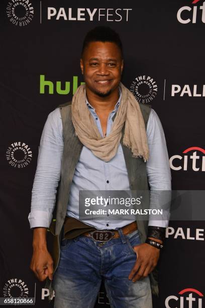 Actor Cuba Gooding Jr. Arrives for the Paley Center For Media's 34th Annual PaleyFest Los Angeles "American Horror Story "Roanoke" screening at the...
