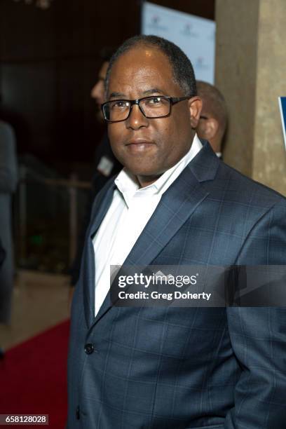 Los Angeles County Supervisor Mark Ridley-Thomas arrives at the 35th Annual Silver Circle Gala at The Beverly Hilton Hotel on March 26, 2017 in...