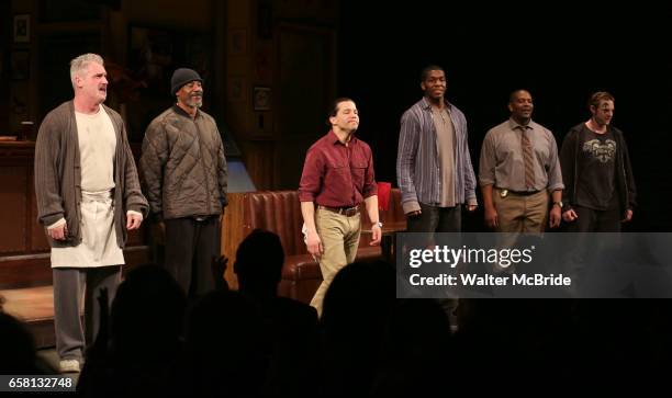 James Colby, John Earl Jelks, Carlo Alban, Alison Wright, Michelle Wilson, Johanna Day, Khris Davis, Lance Coadie Williams during curtain call bows...