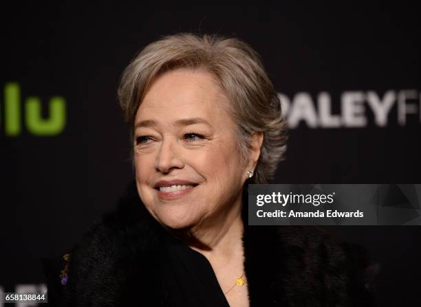 Actress Kathy Bates attends The Paley Center For Media's 34th Annual PaleyFest Los Angeles - "American Horror Story: Roanoke" screening and panel at...