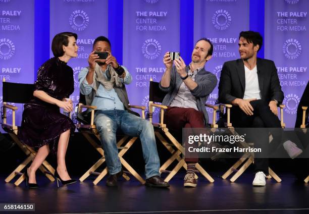 Actors Sarah Paulson, Cuba Gooding Jr. Denis O'Hare, Cheyenne Jackson attend The Paley Center For Media's 34th Annual PaleyFest Los Angeles "American...