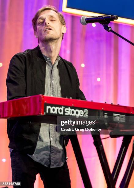 Ambassadors Casey Harris performs at the 35th Annual Silver Circle Gala at The Beverly Hilton Hotel on March 26, 2017 in Beverly Hills, California.