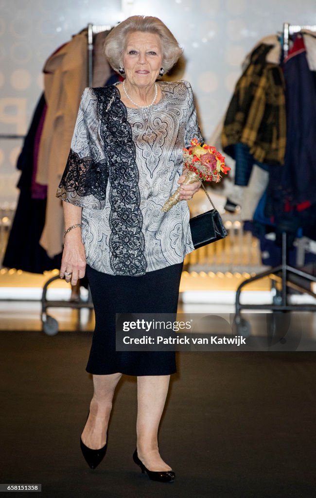 Princess Beatrix Of The Netherlands Visits Royal Conservatorium In The Hague