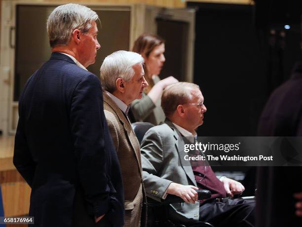 Senators Sheldon Whitehouse Jack Reed and U.S. Congressman James Langevin host a Town Hall at Coventry High School, to allow Rhode Islanders to get a...