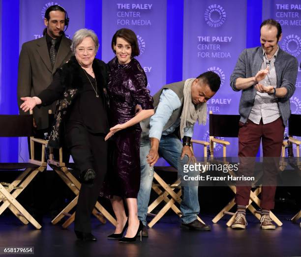 Actors Kathy Bates, Sarah Paulson, Cuba Gooding Jr. Denis O'Hare attend The Paley Center For Media's 34th Annual PaleyFest Los Angeles "American...