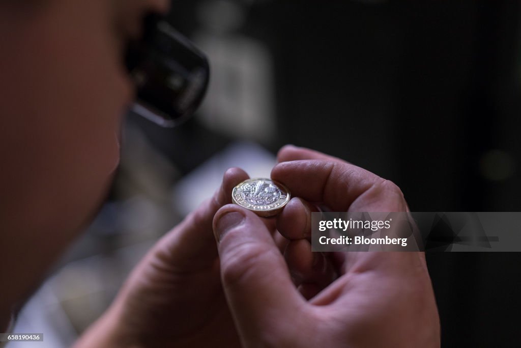 Behind The Scenes As Royal Mint Rolls Out Foolproof British One-Pound Coin