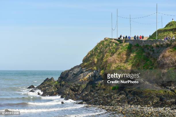General view of the starting point of Bray-Greystones cliff walk in Bray. On Sunday, March 26 in Bray, Ireland.