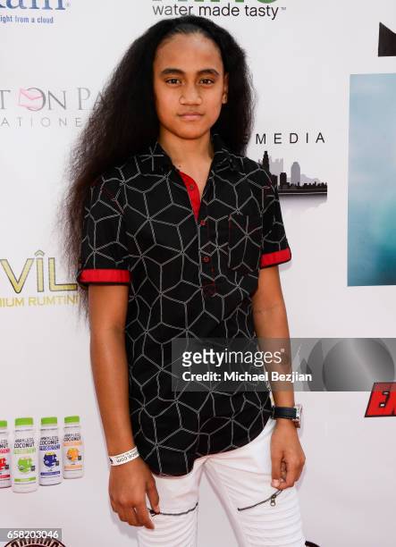 Siaki Sii arrives at Teen Recording Artist Mahkenna's Sweet 16/Expect2Win Extravaganza at ANC Productions on March 26, 2017 in Burbank, California.