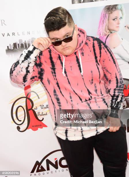 Jovan Armand arrives at Teen Recording Artist Mahkenna's Sweet 16/Expect2Win Extravaganza at ANC Productions on March 26, 2017 in Burbank, California.