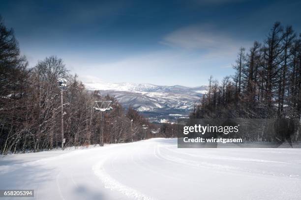 hachimantai ski resort - 岩手山 ストックフォトと画像