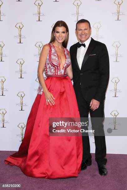 Cristina Bernal and Alan Tacher attend Premios Tv y Novelas 2017 at Televisa San Angel on March 26, 2017 in Mexico City, Mexico.