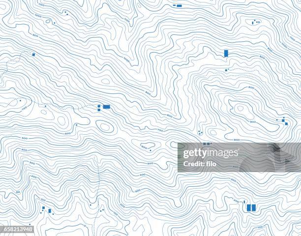 topographic map abstract background - contour drawing stock illustrations