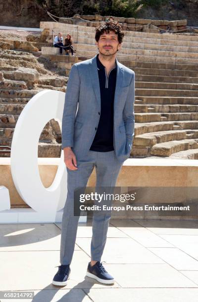 Andres Velencoso attends photocall during of the 20th Malaga Film Festival on March 25, 2017 in Malaga, Spain.