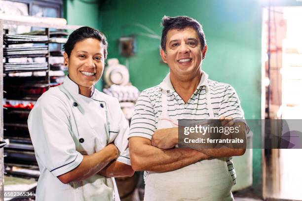 artisan bakery - hispanic entrepreneur stock pictures, royalty-free photos & images