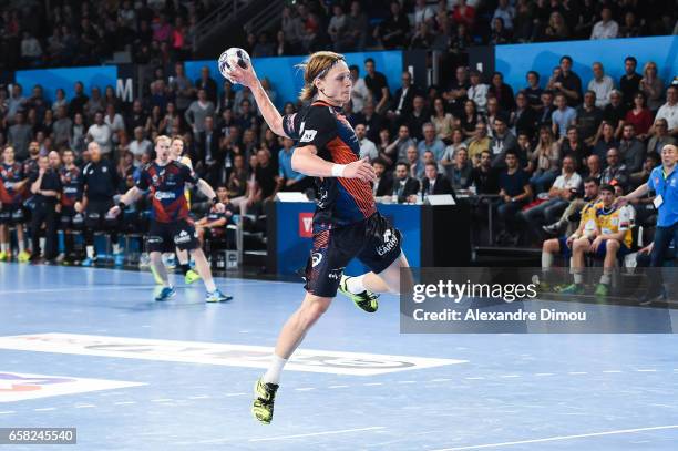 Jure Dolenec of Montpellier during the Champions League match between Montpellier and Kielce on March 26, 2017 in Montpellier, France.