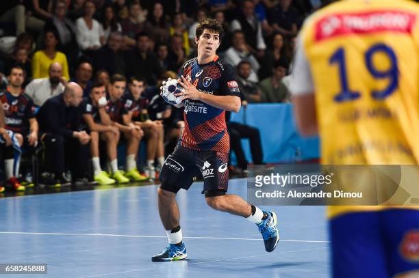 Diego Simonet of Montpellier during the Champions League match between Montpellier and Kielce on March 26, 2017 in Montpellier, France.