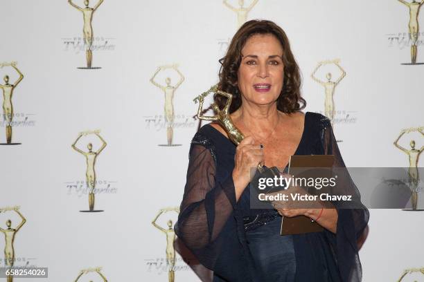 Elena Rojo attends the press room during the Premios Tv y Novelas 2017 at Televisa San Angel on March 26, 2017 in Mexico City, Mexico.