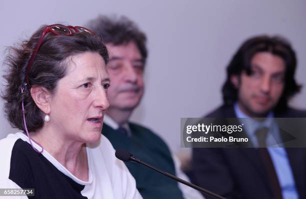 Board Chair Raffaella Chiodo Karpinsky attends the Italian Football Federation 'Anti-Racism seminar' at Stadio Olimpico on March 27, 2017 in Rome,...