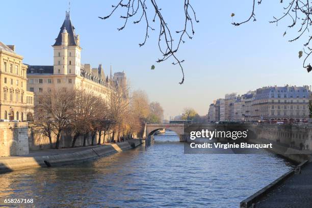 paris, notre-dame area. 05 december 2016 - paris winter stock pictures, royalty-free photos & images